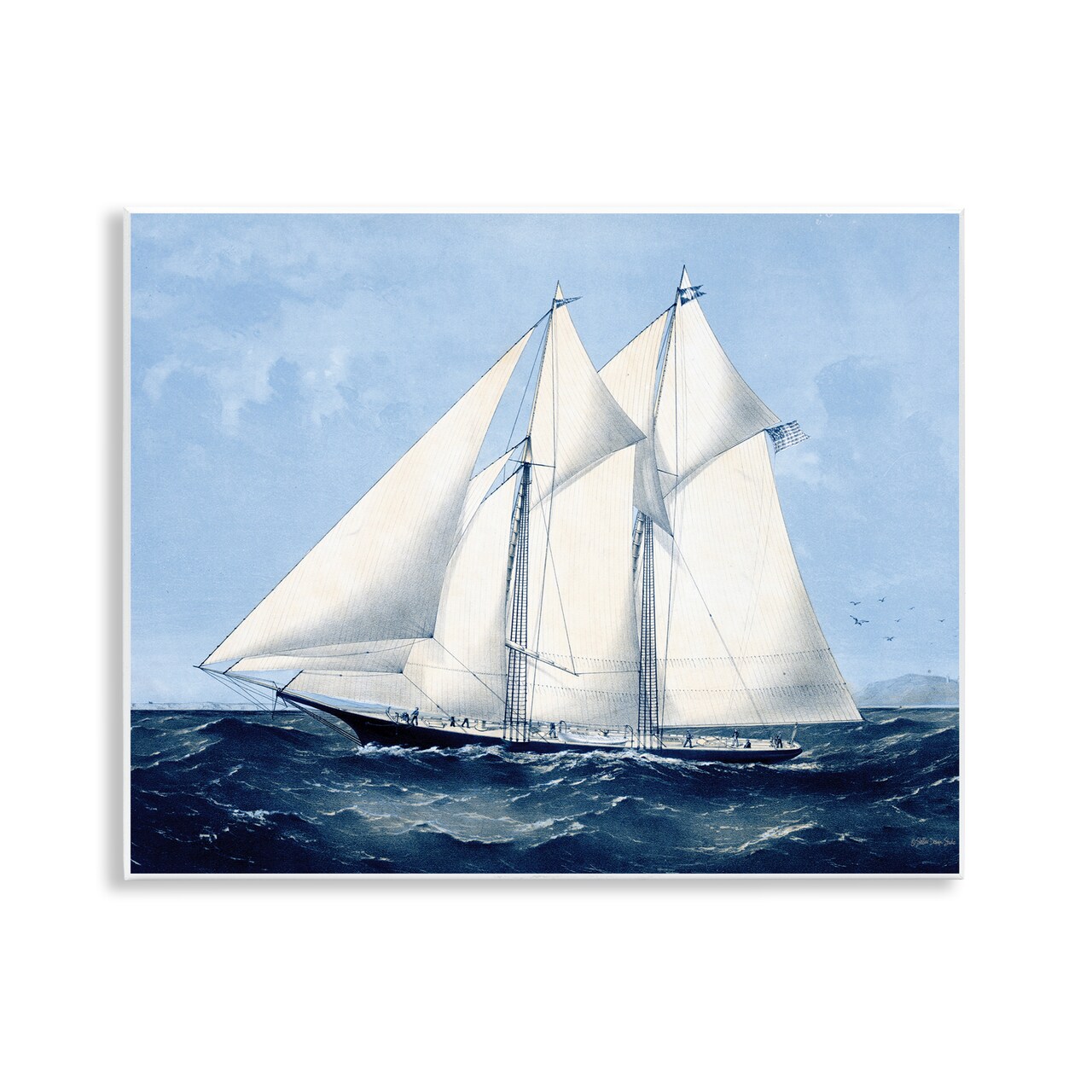 Stupell Industries Serene Sailboat on Ocean Wall Plaque By Stellar Design Studio
